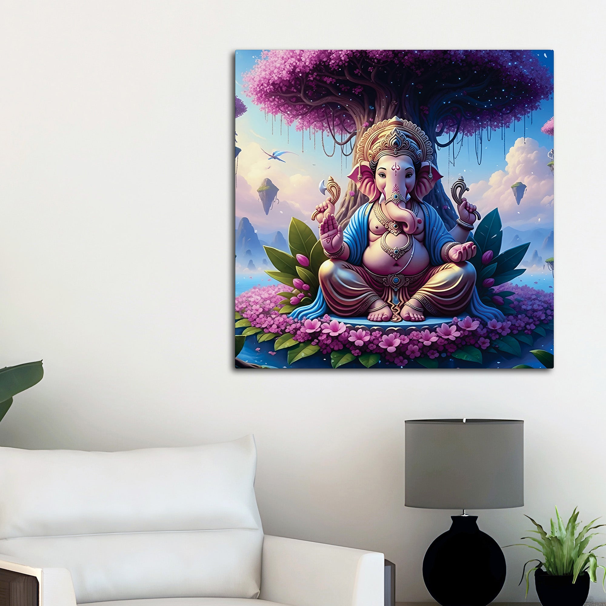 Ganesh Ji Wall Decor Painting for Office & Home