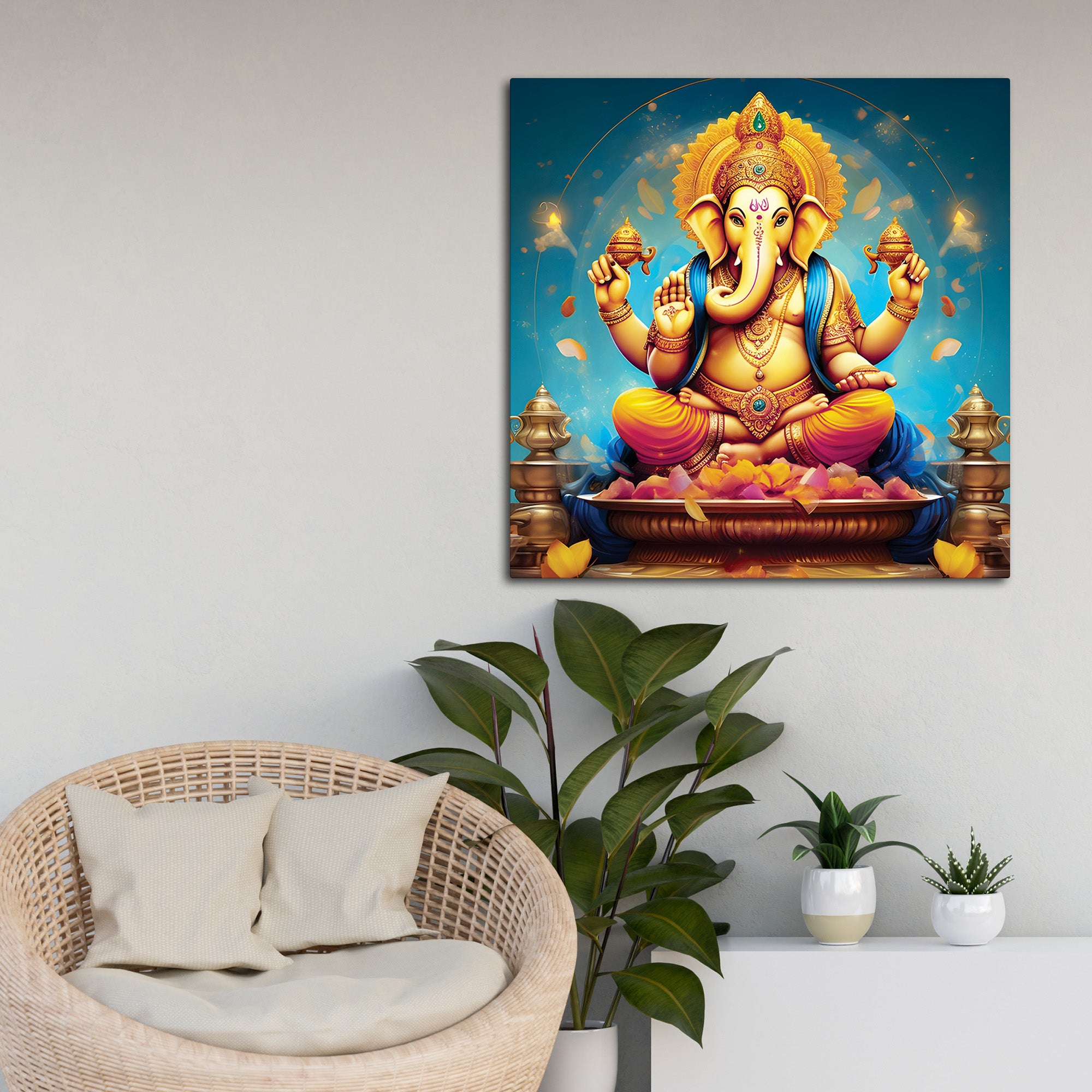 Ganesh Ji Wall Decor Painting for Peace & Prosperity