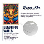 Ganesha & Elephant Indian Folk Devotional Wall Frame Set of Four