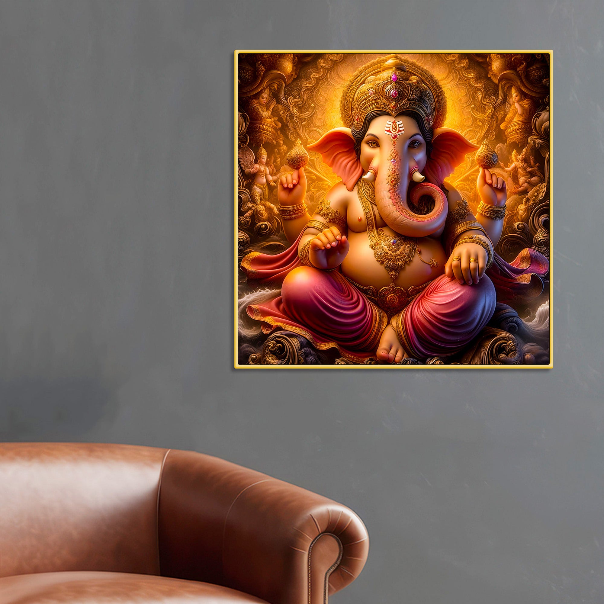 Ganesha Modern Art Painting