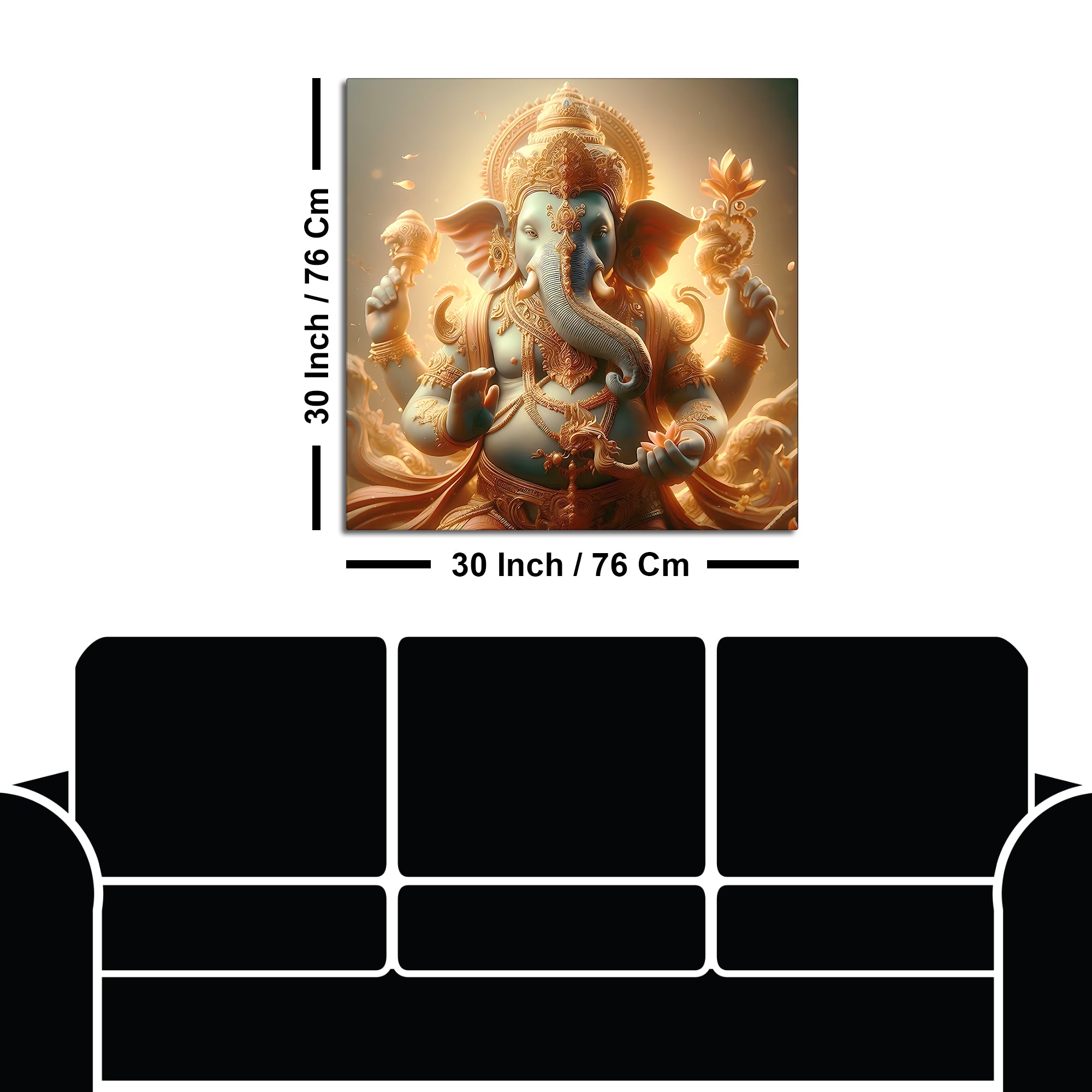 Ganesha Modern Wall Art Painting