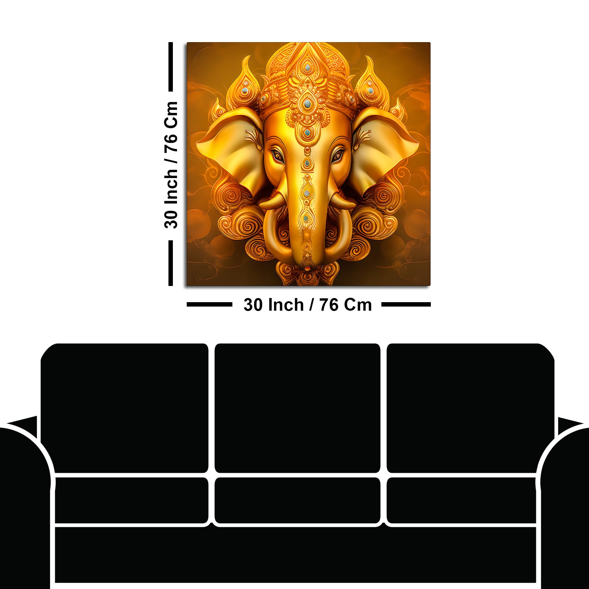 Ganesha Modern Wall Painting