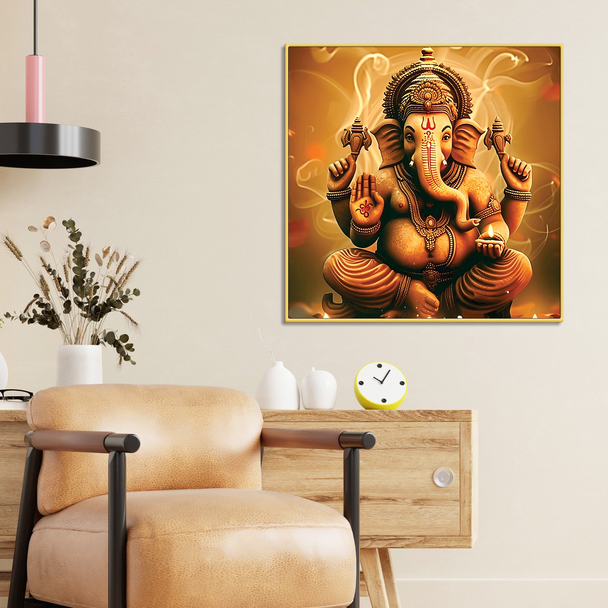 Ganesha Wall Art Canvas Painting