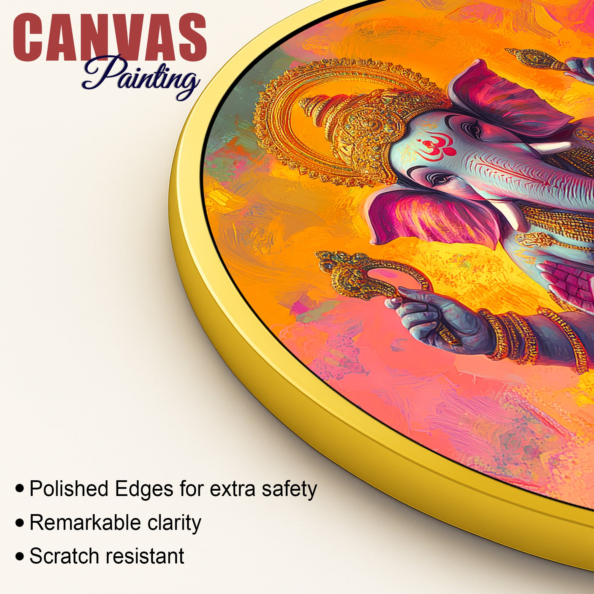 Ganpati Bappa Canvas Wall Painting