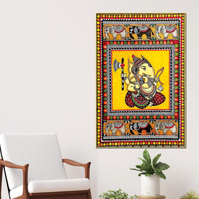 ganpati-bappa-canvas-wall-painting-indian-traditional-folk-art-home-decor
