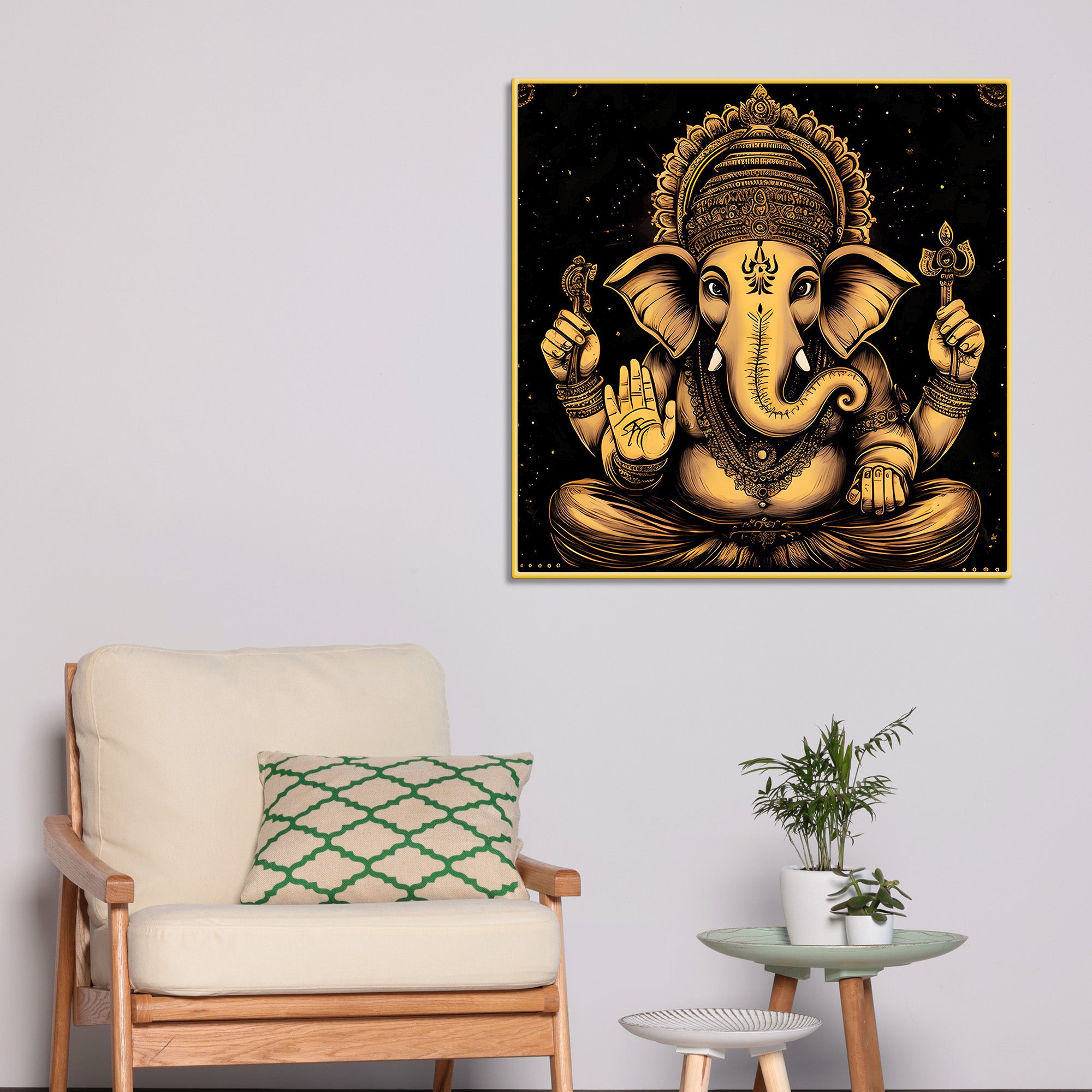 Ganpati Bappa Ji Wall Art Painting for Office & Home