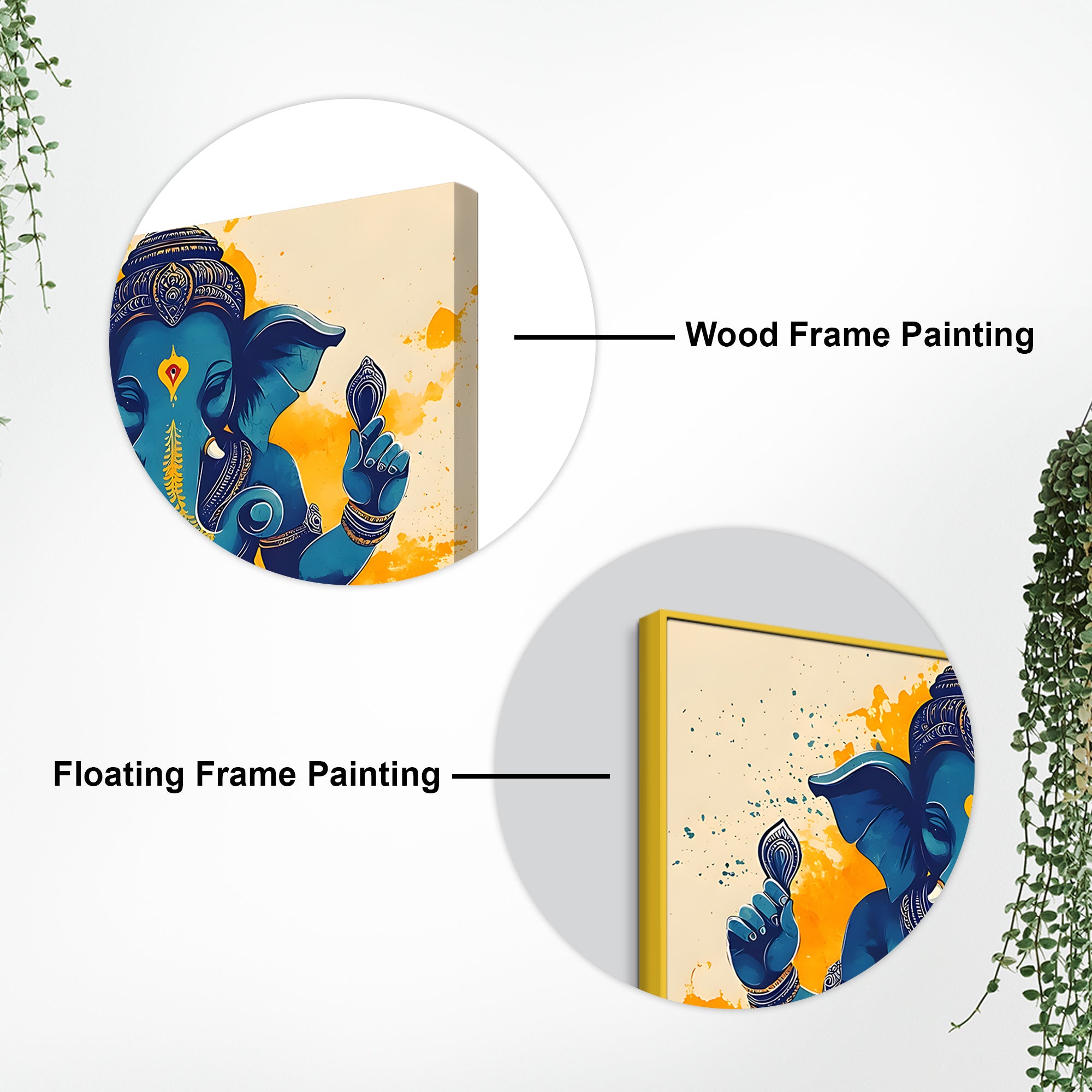 Ganpati Wall Décor Painting for Home & Temple