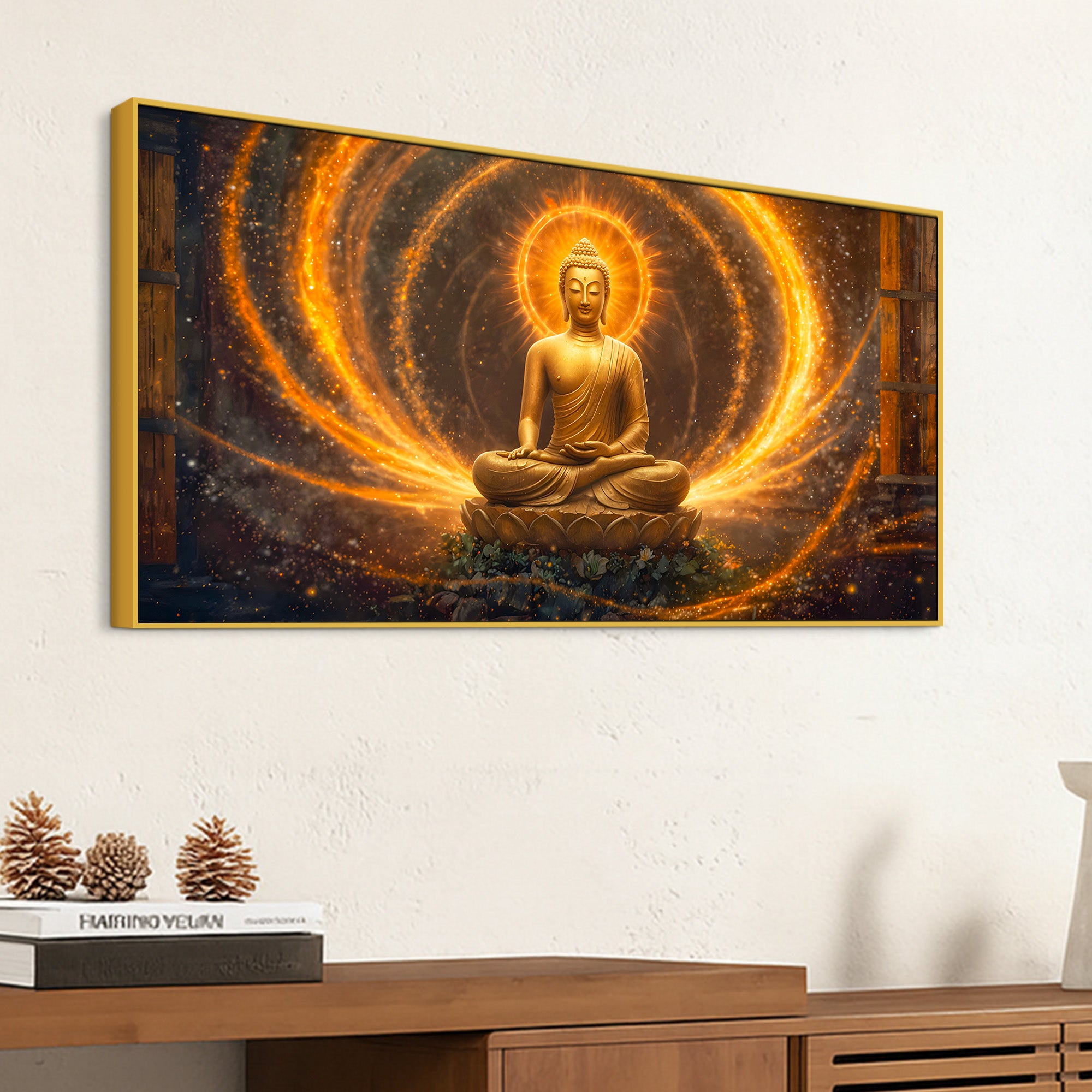 Gautam Buddha Canvas Painting for Stylish Walls