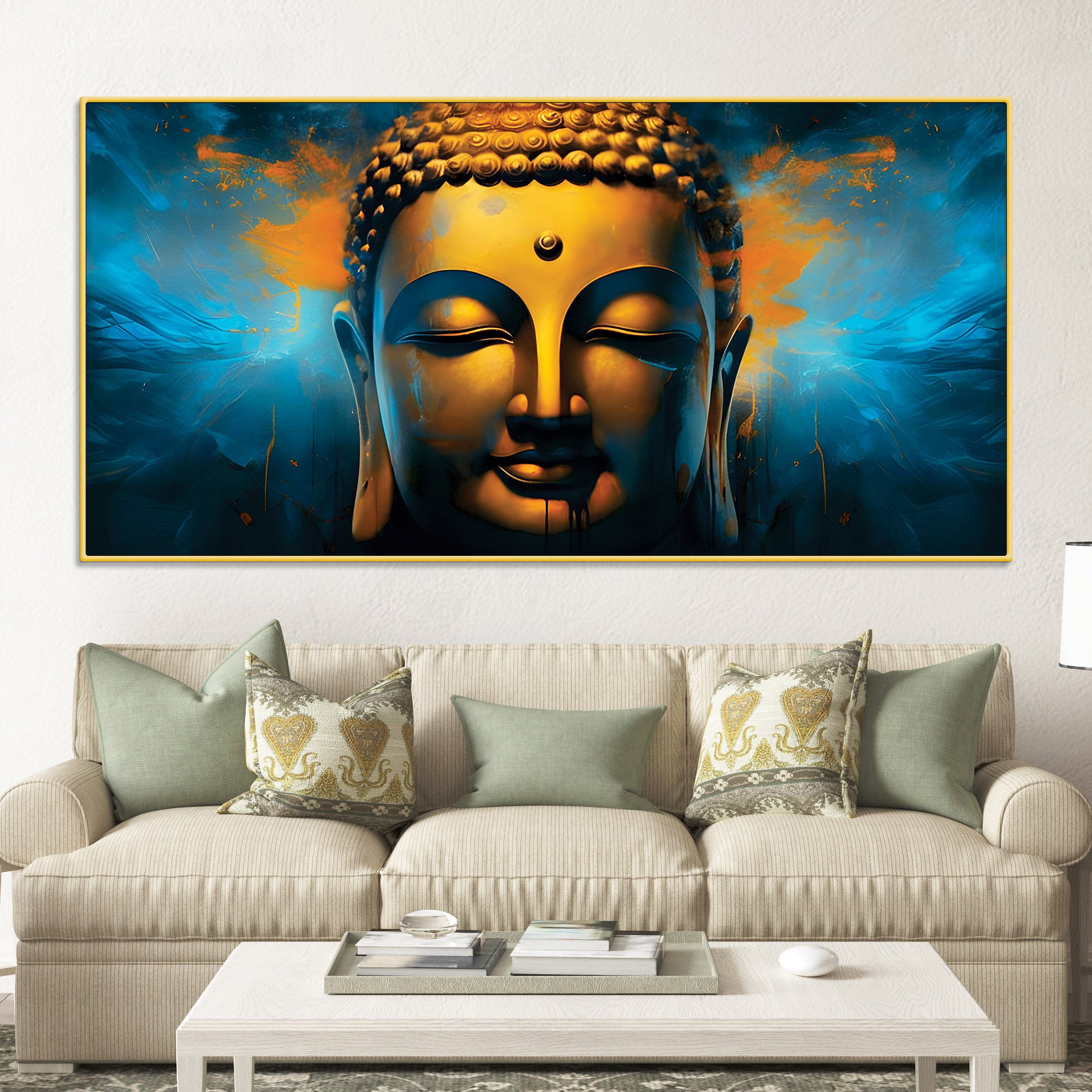 Gautam Buddha Painting for Home & Office Spiritual Decor