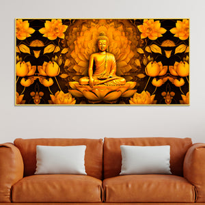 Gautam Buddha Wall Painting for Home Decoration