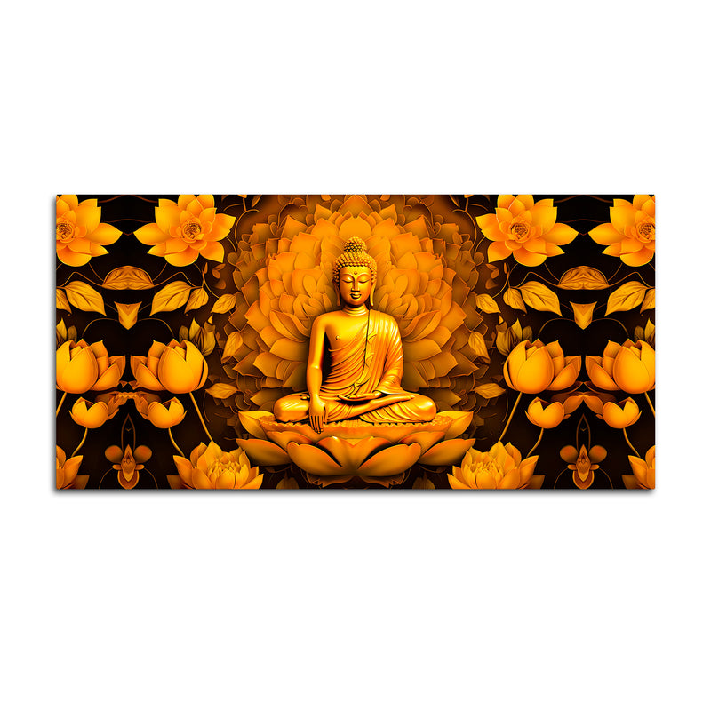 Gautam Buddha Wall Painting for Home Decoration