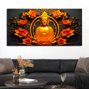 Gautam Buddha Wall Painting for Office & Home Décor