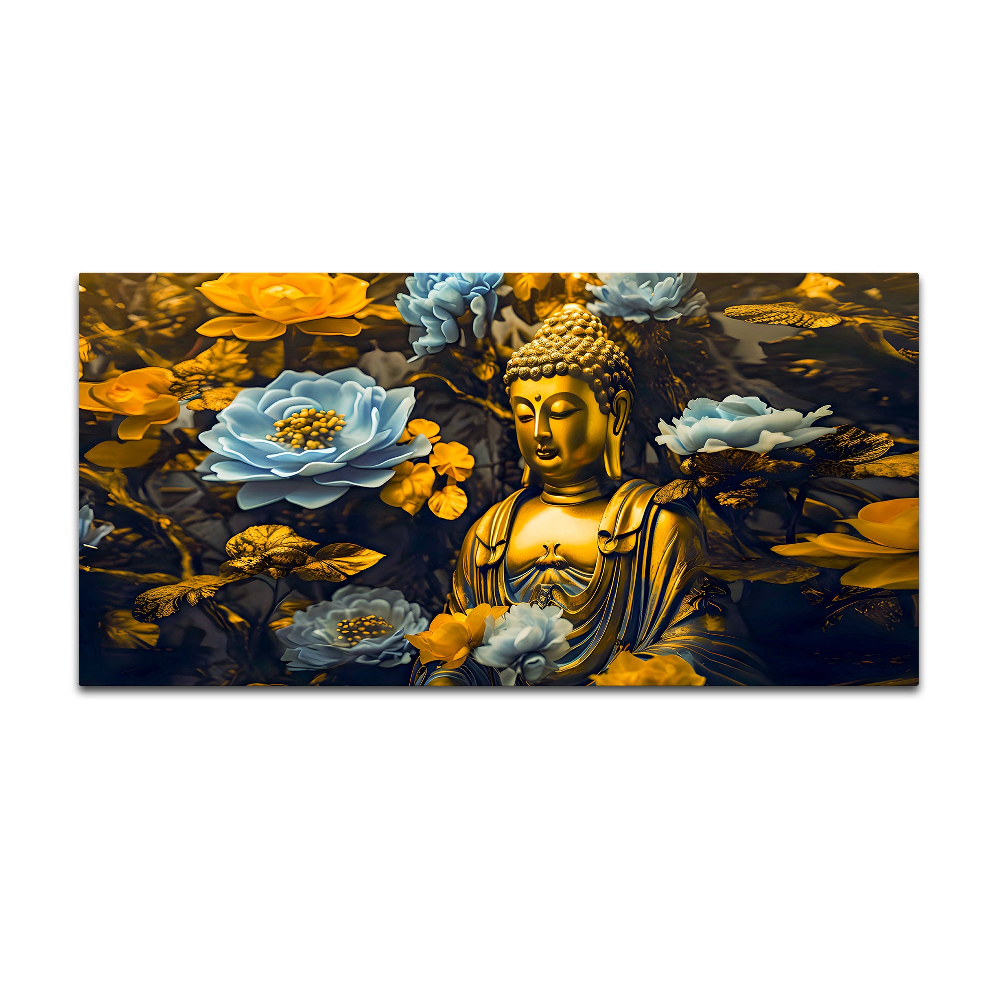 Gautam Buddha Wall Painting for Premium Living Room Décor