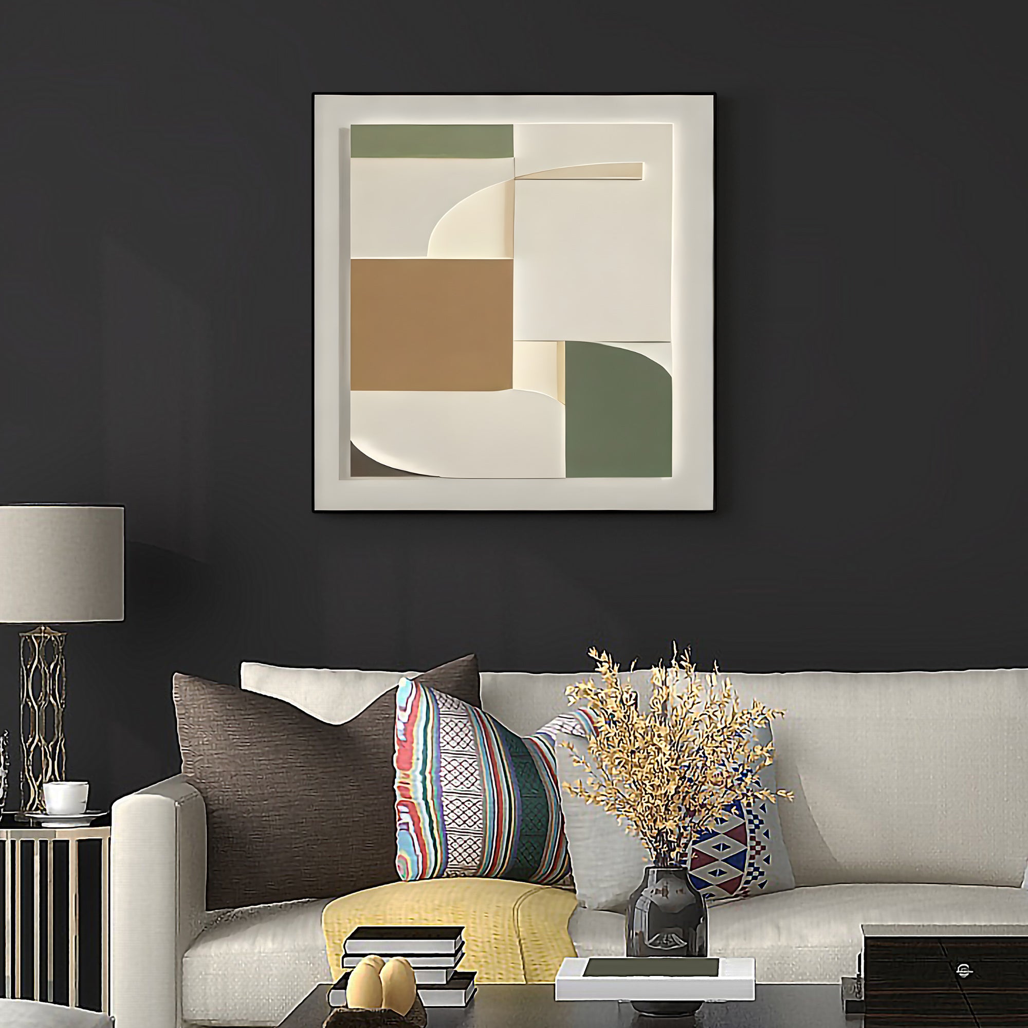 Geometric Abstract Layered Design 3D Wall Art Home Decor