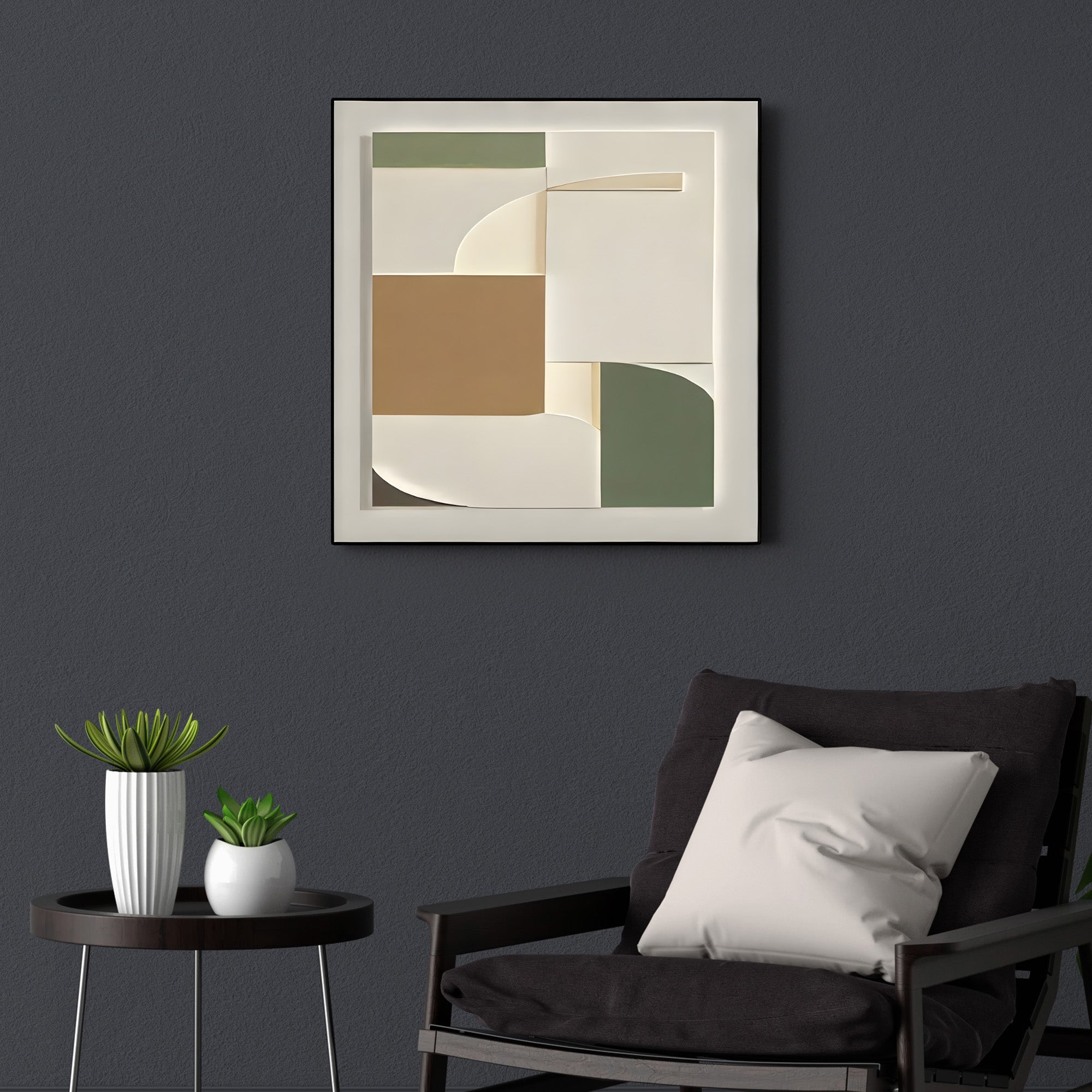 Geometric Abstract Layered Design 3D Wall Art Home Decor