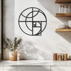 Geometric Golden Ratio Metal Art Wall Decor