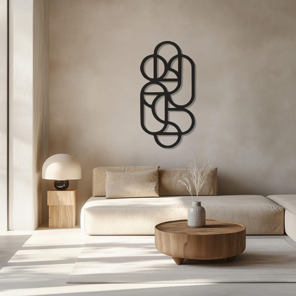 Geometric Nexus Design Wall Metal Art Decor