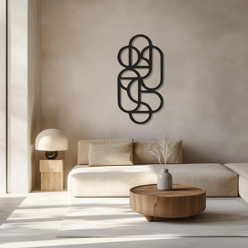 Geometric Nexus Design Wall Metal Art Decor