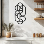 Geometric Nexus Design Wall Metal Art Decor