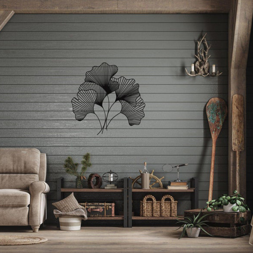 GInkgo BIloba Leaf Wall Metal Art Decor