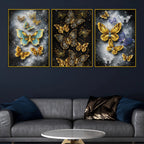 glittering-butterflies-in-cosmic-galaxy-floating-frame-crystal-wall-painting-set-of-3