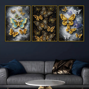 glittering-butterflies-in-cosmic-galaxy-floating-frame-crystal-wall-painting-set-of-3