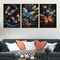 glittery-cosmic-butterfly-in-galaxy-metal-floating-frame-crystal-wall-painting-set-of-3