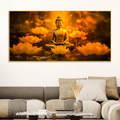 glowing-lotus-buddha-canvas-painting