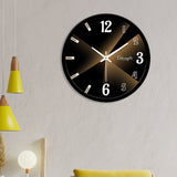 Glowing Yellow Lights Designer Wall Clock
