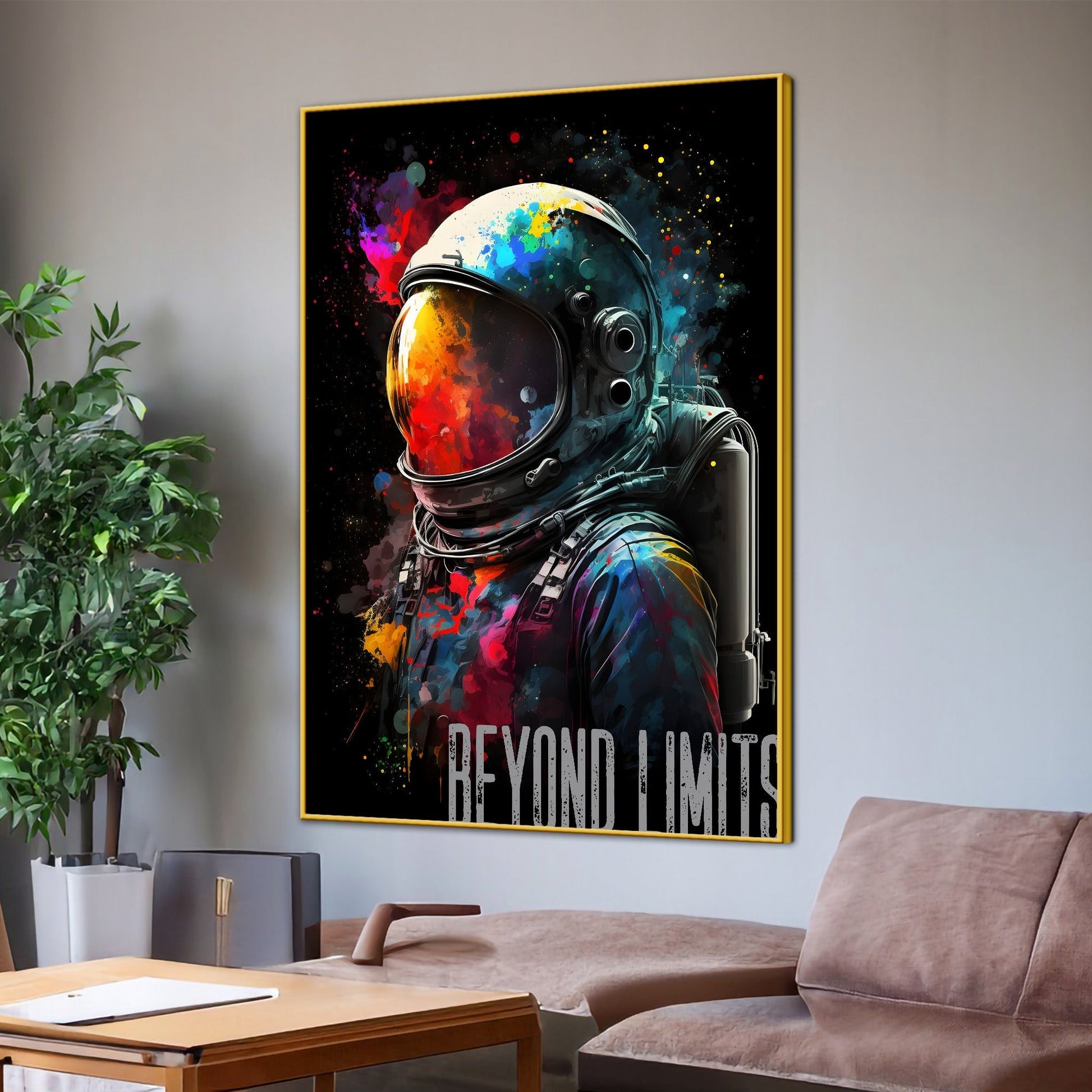 Go Beyond Your Limits Cotton Canvas Wall Painting