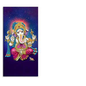 God Ganesh Spiritual Premium Canvas Wall Painting