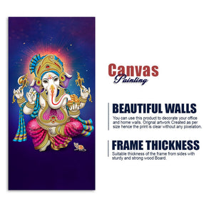 God Ganesh Spiritual Premium Canvas Wall Painting