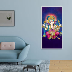 God Ganesh Spiritual Premium Canvas Wall Painting