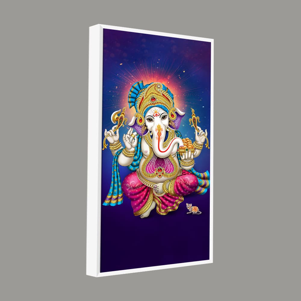 God Ganesh Spiritual Premium Canvas Wall Painting