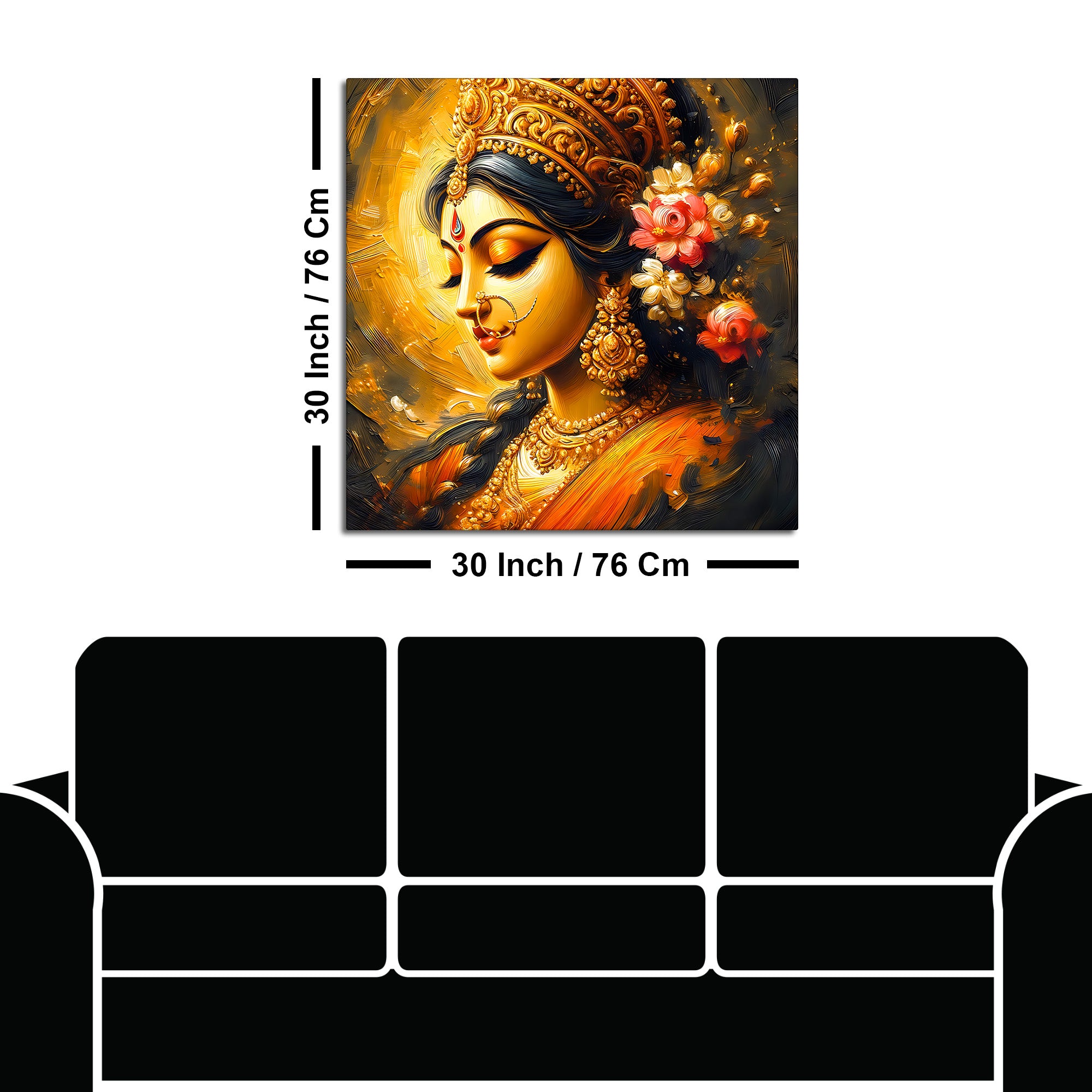 Goddess Portrait Spiritual Canvas Wall Painting