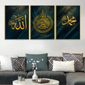 gold-allah-and-muhammad-calligraphy-floating-frame-crystal-wall-painting-set-of-3