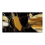 Golden Abstract Texture Canvas Art Wooden Wall Painting