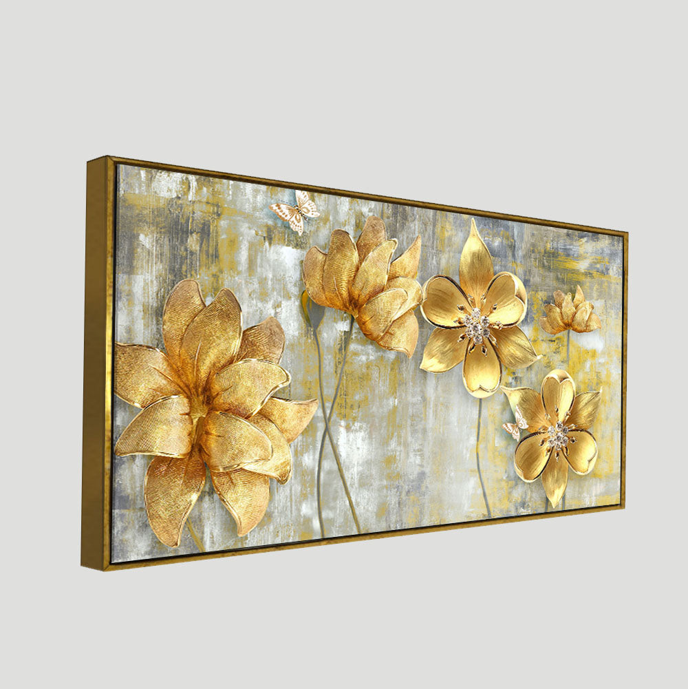 Golden Canvas Decor
