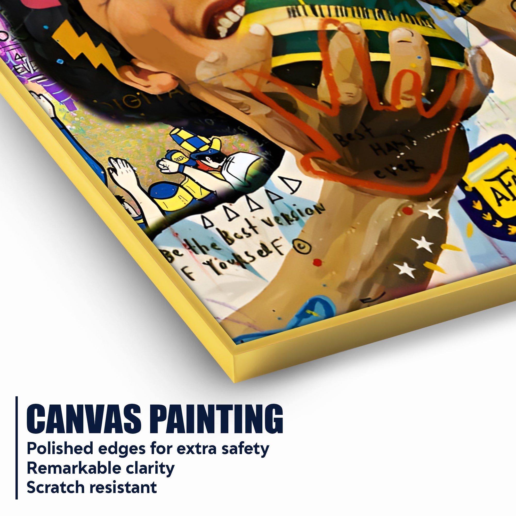 Golden Glory: The King’s Triumph Cotton Canvas Wall Painting