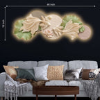 Golden Koi Lotus Harmony Premium Crystal Glass Backlit LED Wall Art