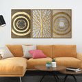 Golden leaf wall art