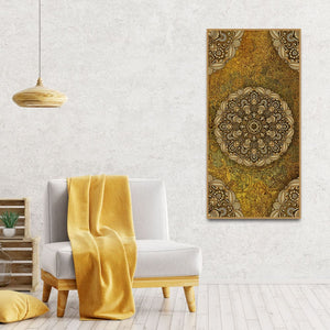 Golden Mandala Design Art Canvas Wall Painting