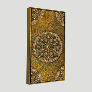 Golden Mandala Design Art Canvas Wall Painting