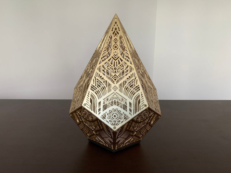Golden Pointed Decorative Table Light