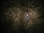 Golden Shadow Casting Hanging Lamp
