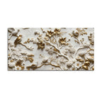 Golden Songbirds on Blooming Branches 3D Canvas Wall Painting
