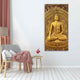 Golden Statue of Lord Gautam Buddha Canvas Wall Painting