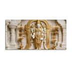 Golden Tirupati Balaji 3D Canvas Wall Painting