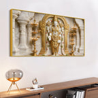 Golden Tirupati Balaji 3D Canvas Wall Painting