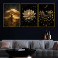 golden-tree-of-life-divine-lotus-royal-peacock-floating-frame-crystal-wall-painting-set-of-3